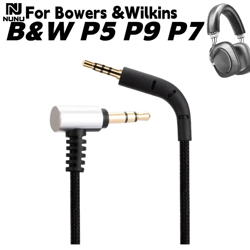 

Plug and Play High quality audio cable 3.5mm to 2.5mm plug Weaving without wheat thread For Bowers&Wilkins B&W P5 P9 P7 Headset
