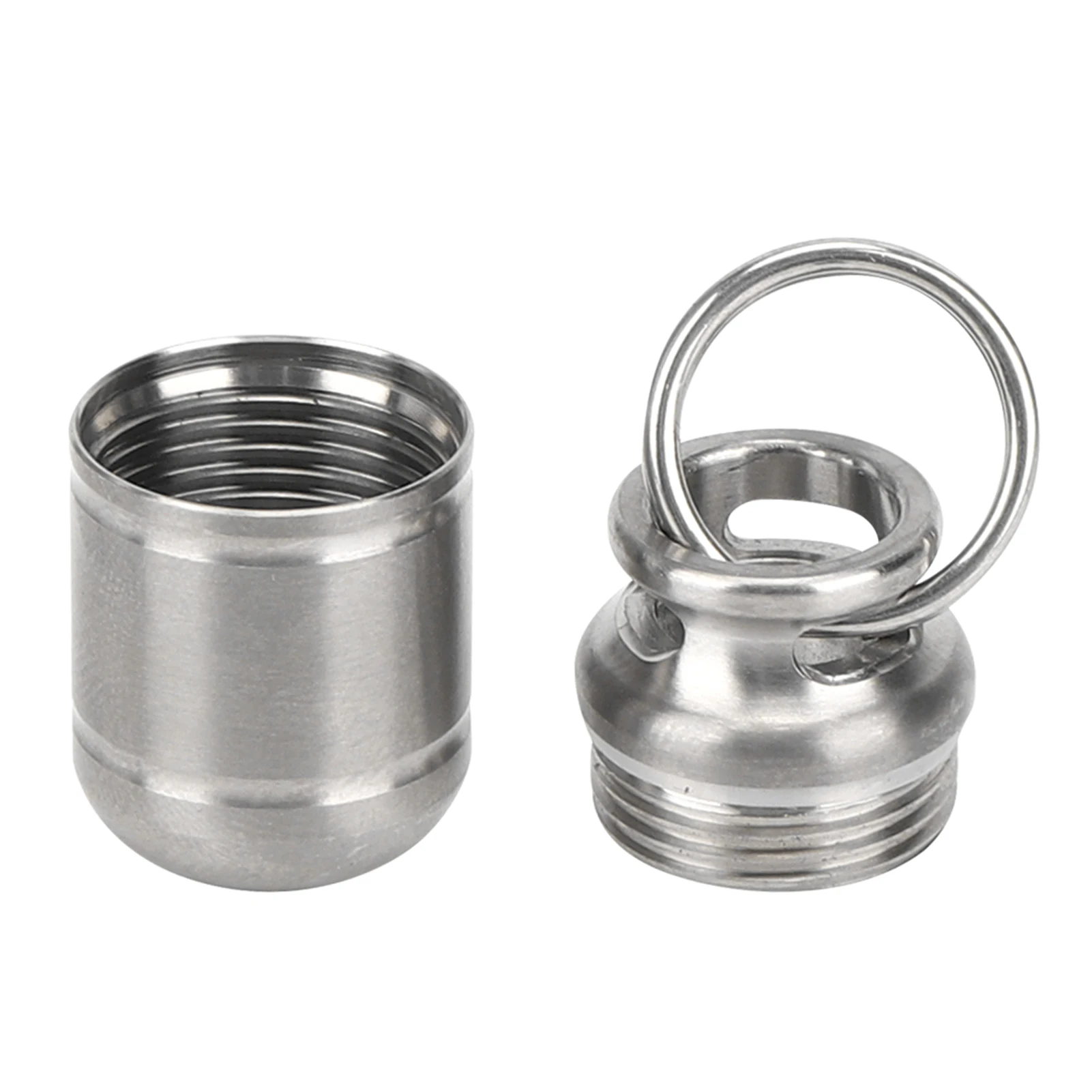 Small Titanium Alloy Pill Bottle Portable Medicine Holder Waterproof Warehouse Mini Pill Storage Bottles Pills Cans