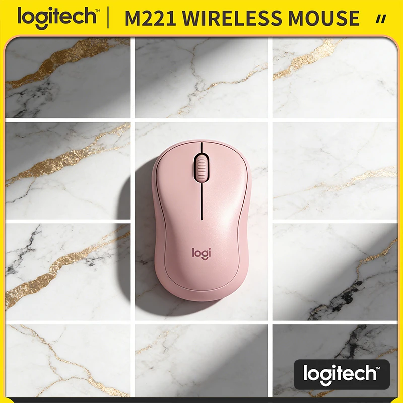 

Бесшумная эргономичная мышь Logitech M221 — точность 1000 DPI, легкий вес 75 г, радиус действия 10 м, USB, Plug-and-Play, 18 месяцев автономной работы