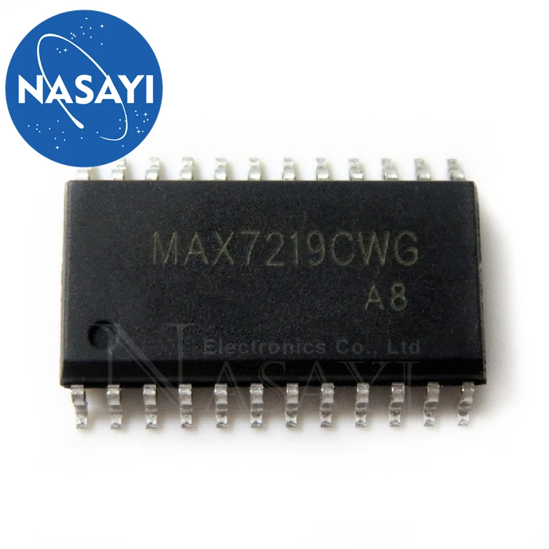 MAX7219CWG MAX7219 SOP-24, 10PCs