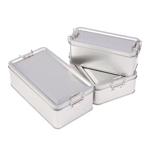1pc Box de estaño frascos de metal de metal Caja de galletas de caja de té de hierro Cajas pequeñas Cajas de almacenamiento Bins Contenedor de galletas Organizador de chocolate de dulces 8 mejores latas de cookies de ventas - №2