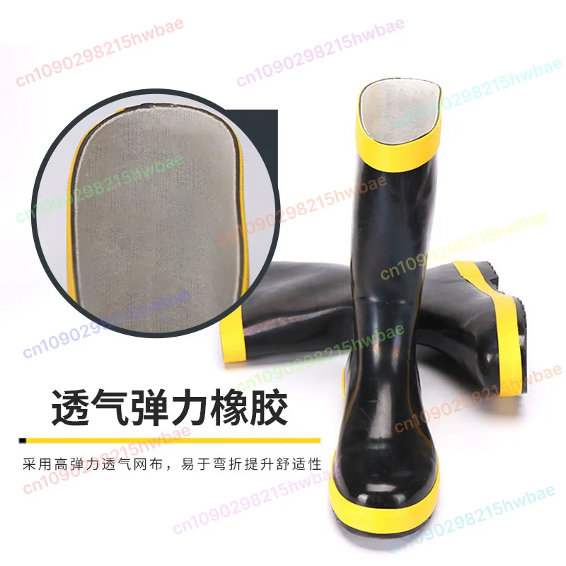 

Fire Protection 02 Insulation Boots Korean Style Firefighter Boots Fire Protection Boots Steel Toe Cap High Quality Protective