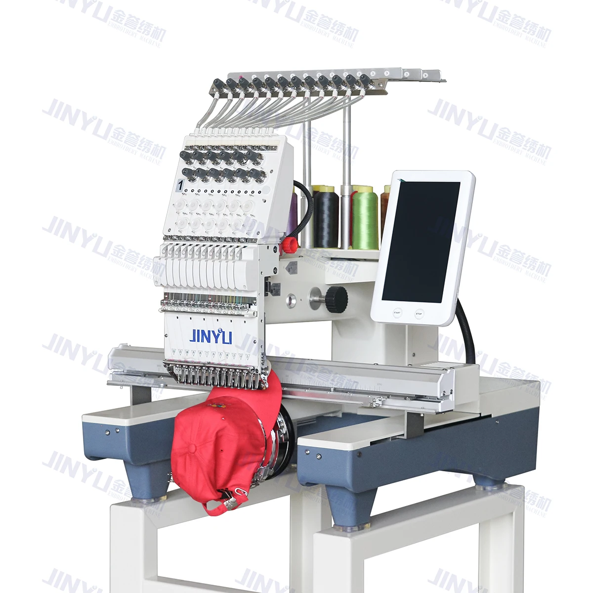 12 /15 Color Single Head Embroidery Machine Flat Hat T-shirt Apparel Embroidery Machine Embroidery Machine Computerized