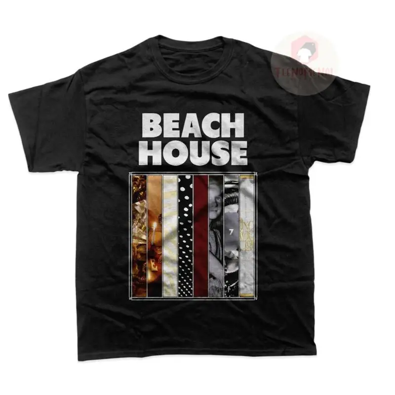 

Футболка унисекс Beach House — футболка с альбомом «Спасибо счастливые звезды» — рок-музыкальная группа