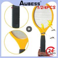 1/2/4PCS Electric Mosquito Swatter Cordless Mosquito Killer Summer Fly Swatter Bug Fly Racket Insects Repellent