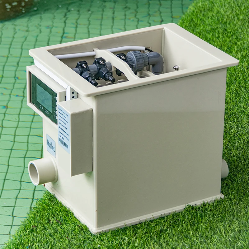 

Qlozone Factory Price Aquaculture Aquarium Fish Pond Mini Rotary Drum Filter 5m3/h New Design 10t Drum Filter For Koi Pond