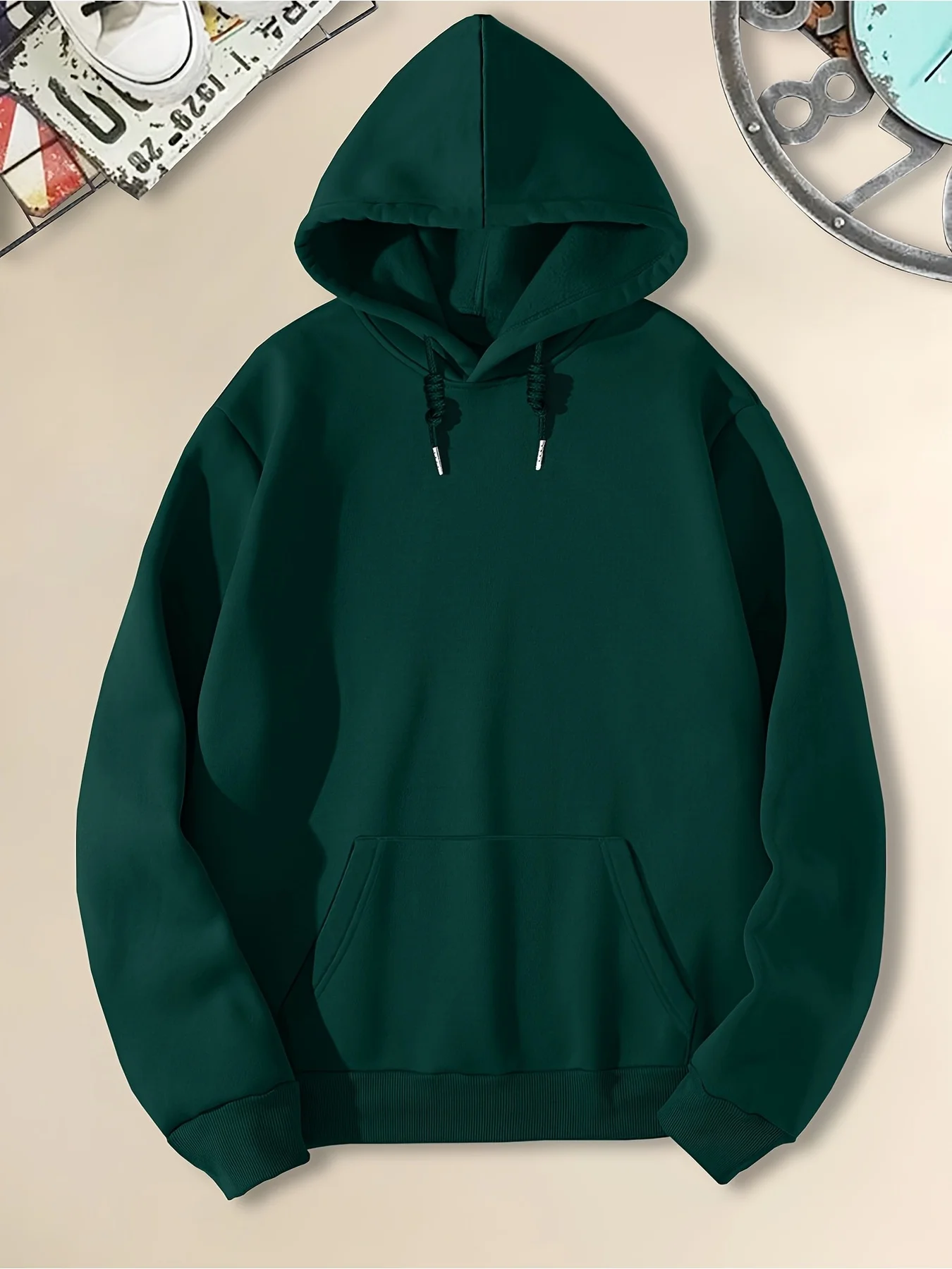 Herren Biker-Print Hoodie Hip-Hop Sport Streetwear Motorradfahrer Lässiger Lockerer Pullover Sweatshirt Oberteil – Detail 7