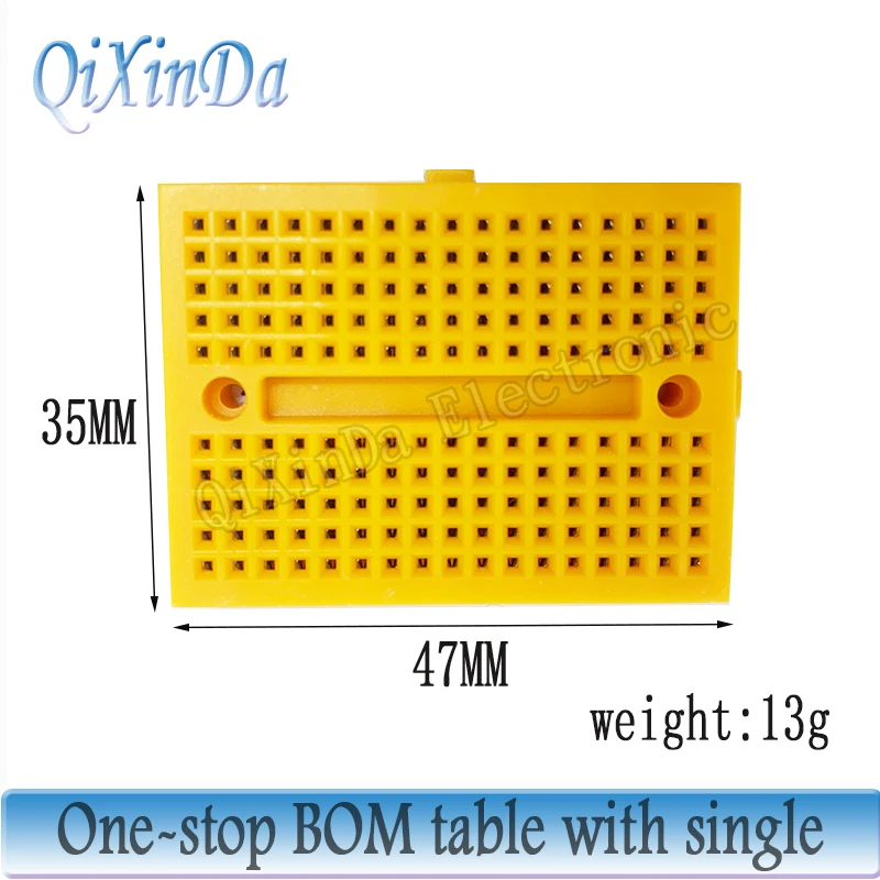 SYB-170 Mini Solderless Prototype Experiment Test Breadboard 170 Tie-points 35*47*8.5mm for arduino diy kit