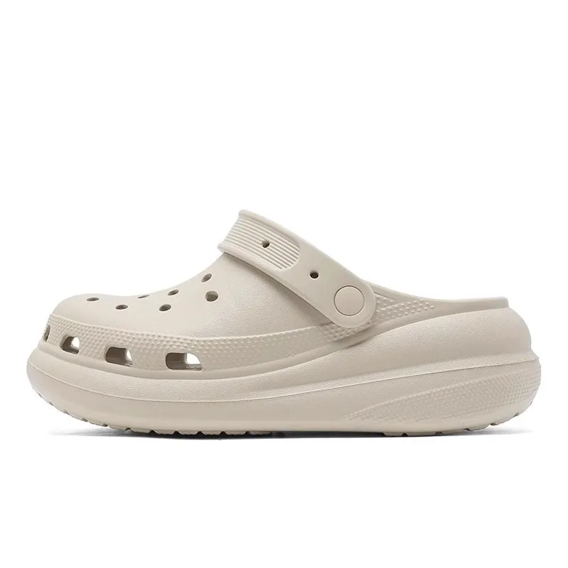 

Men's puff hole shoes platform heightening summer beach baotou eva sandals non-slip and breathable