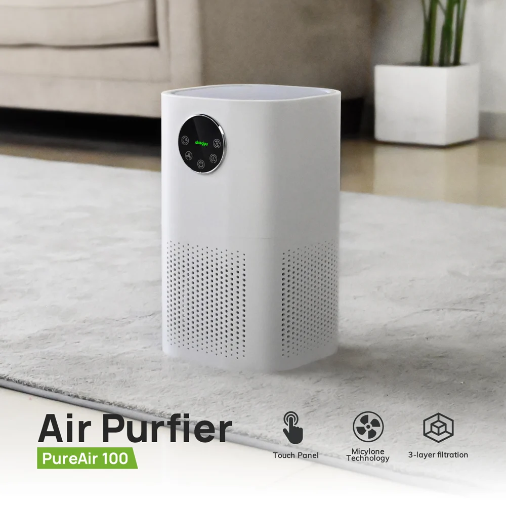 ABIRDAY Air Purifier for Home Allergies Pets Hair in Bedroom H13 HEPA Filter 25dB Filtration System Cleaner Odor Eliminators