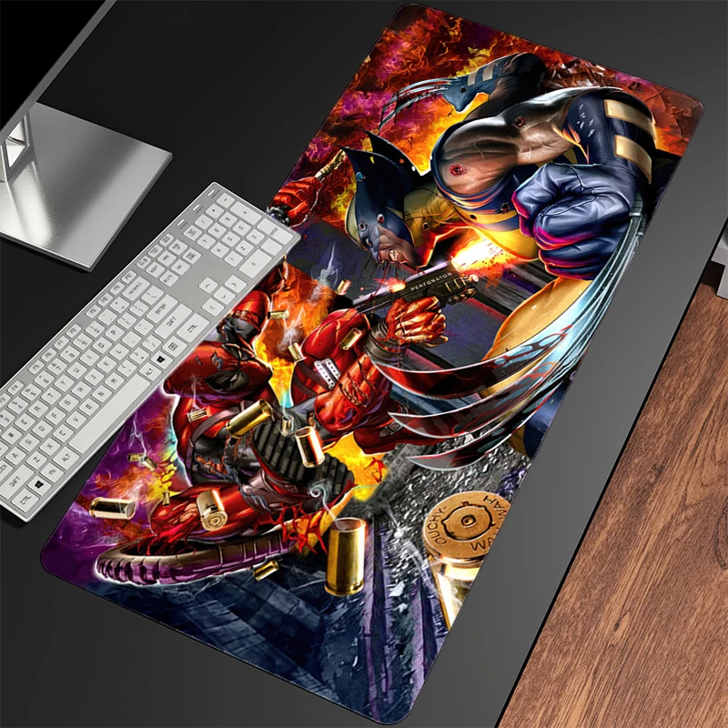 마우스 패드 데드풀 게이머 PC 컴퓨터를 위해 특별히 디자인된 HD 인쇄 데스크 매트 키보드 애니메이션 게임 액세서리 마우스 패드 카펫