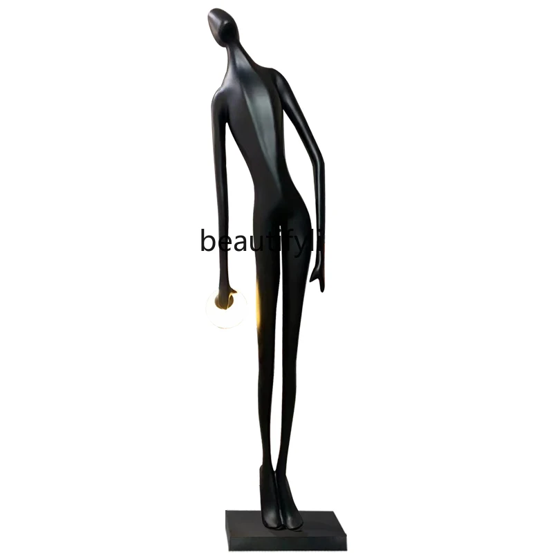 

Character Art Sculpture Living Room Decoration Floor Ornaments Home Hallway Window Large Sculpture Lamp