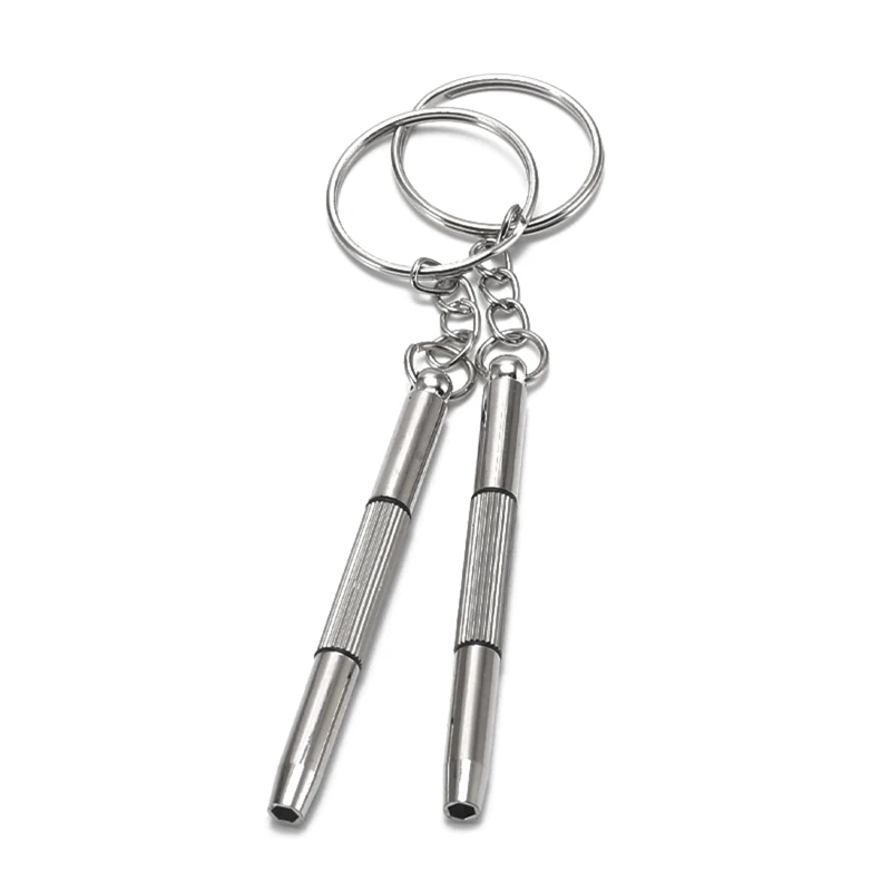 Llavero Destornillador gafas Destornillador para llave 5 piezas/juego 3 en 1 acero aluminio Drosphip