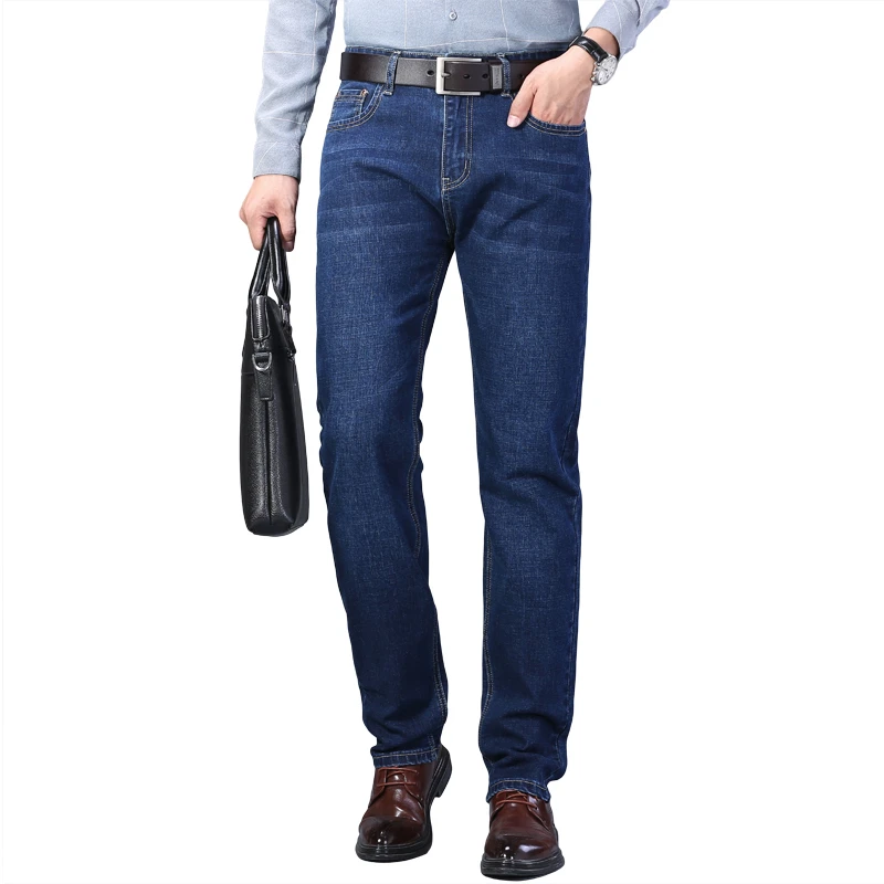 Brand Classic Business Denim Jeans uomo Casual Solid popolare Denim Jeans dritti nuovi arrivi pantaloni di alta qualità maschile