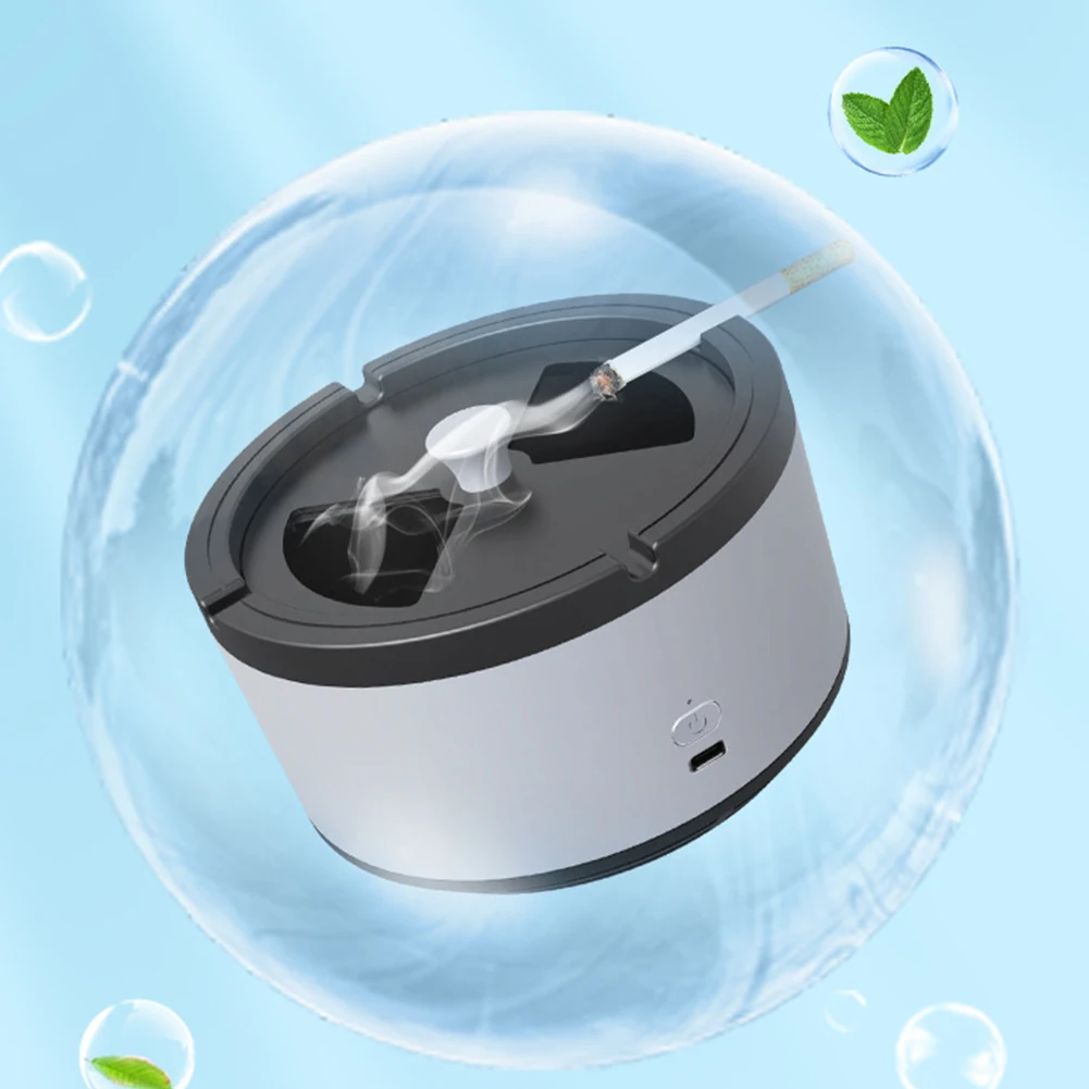Ashtray Air Purifier Smoke Removal Air Purification Ashtray Smokeless Ashtray for Intelligent Removing Secondhand Smoke Indoor
