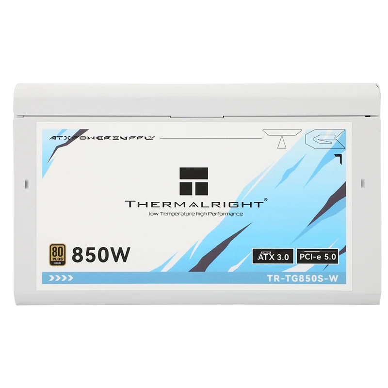 Imagem -02 - Thermalright-caixa do Computador Atx Fonte de Alimentação Medalha de Ouro Branco Suporta Pcle 5.0 Acima de 750w Tr-tg 850s-w Tensão 100240v