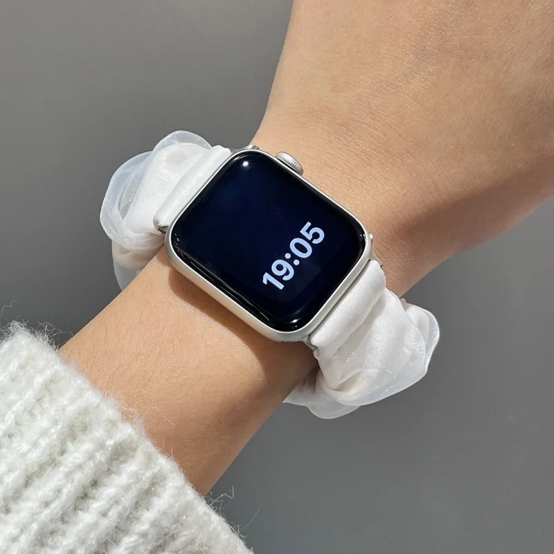 Korea Stylish Watch Band For IWatch 46mm 49mm 40 41mm 42 44 45 Soft Fabric Wristband For IWatch Series S10 9 8 7 Without Watch