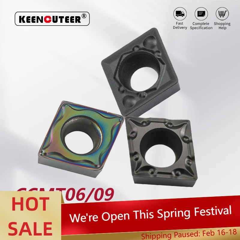 

CCMT лезвие для стали CCMT06/09 TF/LQ/TM/MF/PF/PM YZ6030 YZ5010 карбидная вставка для SCLCR/L внешний токарный инструмент резец токарный станок с ЧПУ