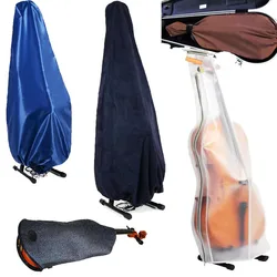 Violin case soft bag dust cover 1/4 1/2 3/4 4/4 cello cover silk thick/suede/elastic cloth/transparent instrument accessories