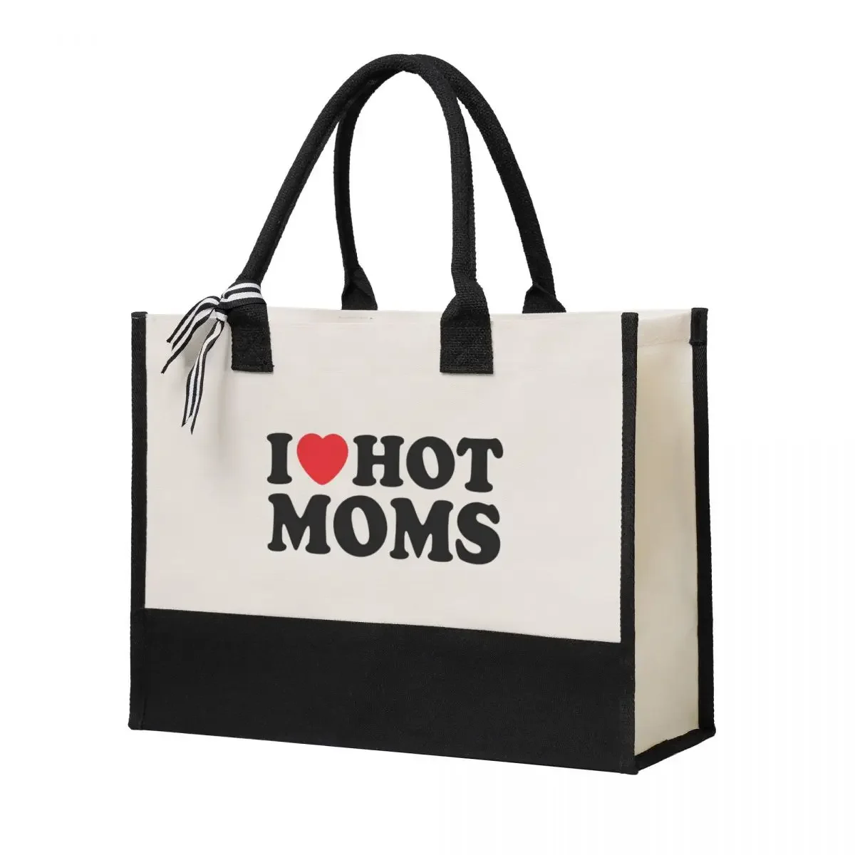 I Love Hot Moms Canvas Bag Shopping Bag Wedding Decoration Travel Wedding Bag best wedding gift