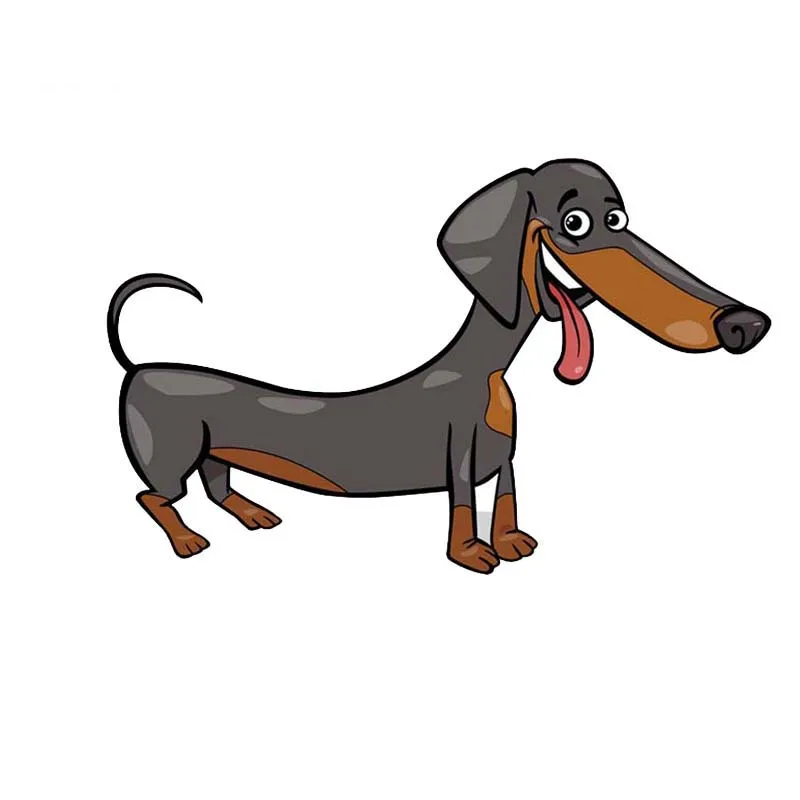 

M1071# Dachshund Car Sticker Waterproof Vinyl Decal Car Accessories Decor Pegatinas Para Coches