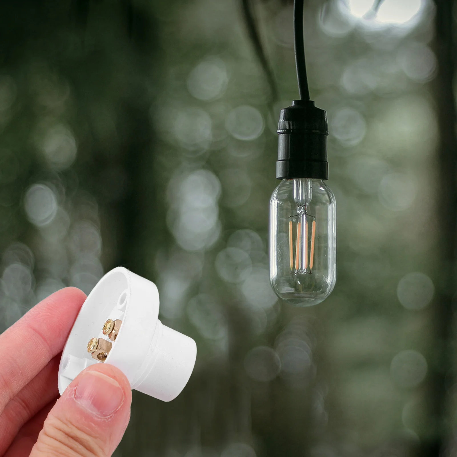 

Plastic E14 Lamp Holder Bulb Socket Base Vintage Pendant Light Fixture Holder Suitable for Restaurant Office Home Lighting