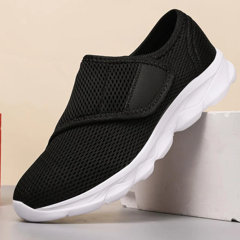 

Comfortable Walking Shoes Breathable Mesh Casual Orthopedics Wide Feet Swollen Shoes Thumb Eversion Adjusting Diabetic Sneaker