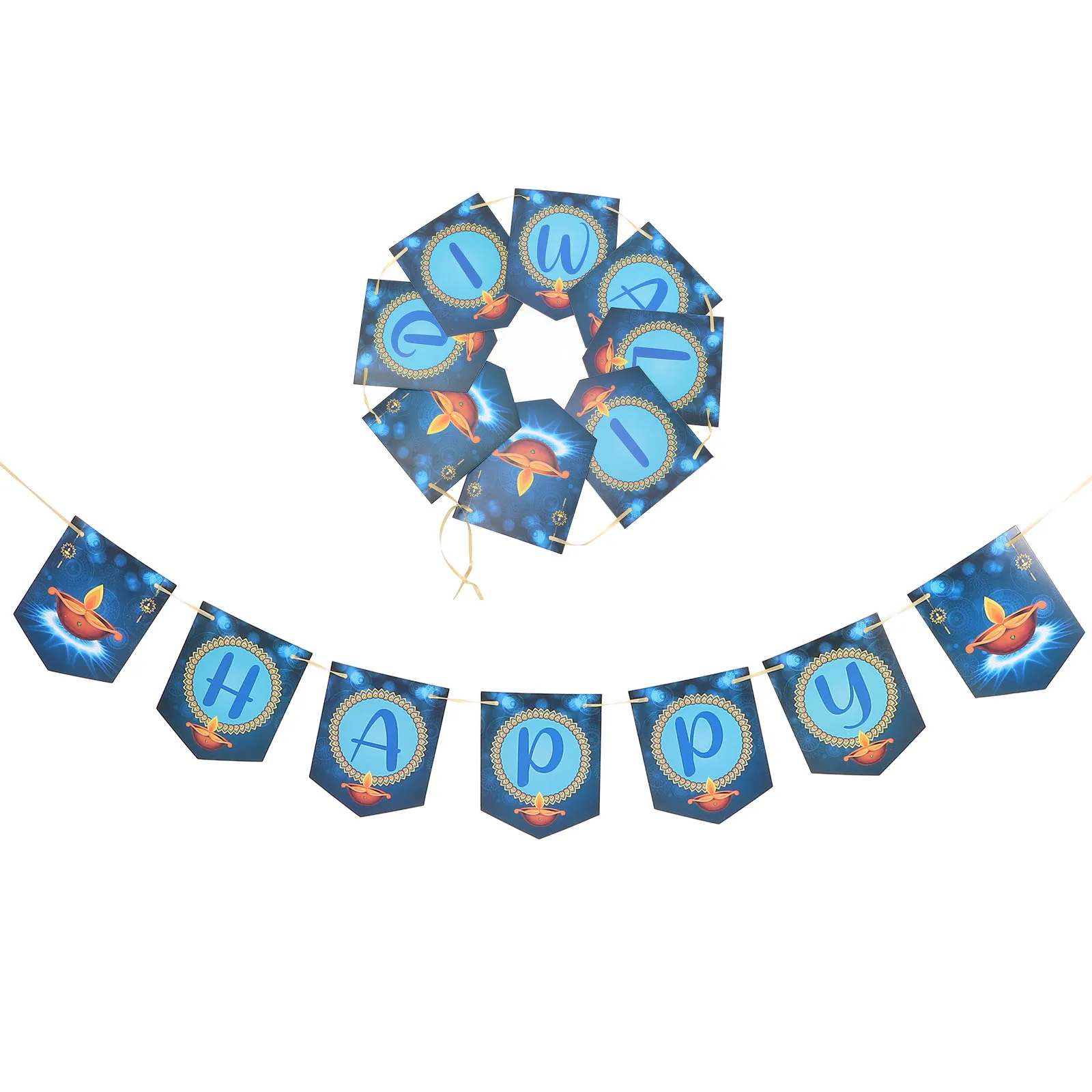 

1Set Versatile Happy Diwali Banner Stunning Backdrop Quick Assembly Wall Door Window Decoration Diwali Decorations Banner