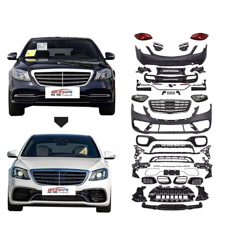 

100% Fitment Body Kit for W222 2014-2020 to S63 Style Face Lift Bodykit Modification High Quality Headlight Bumper