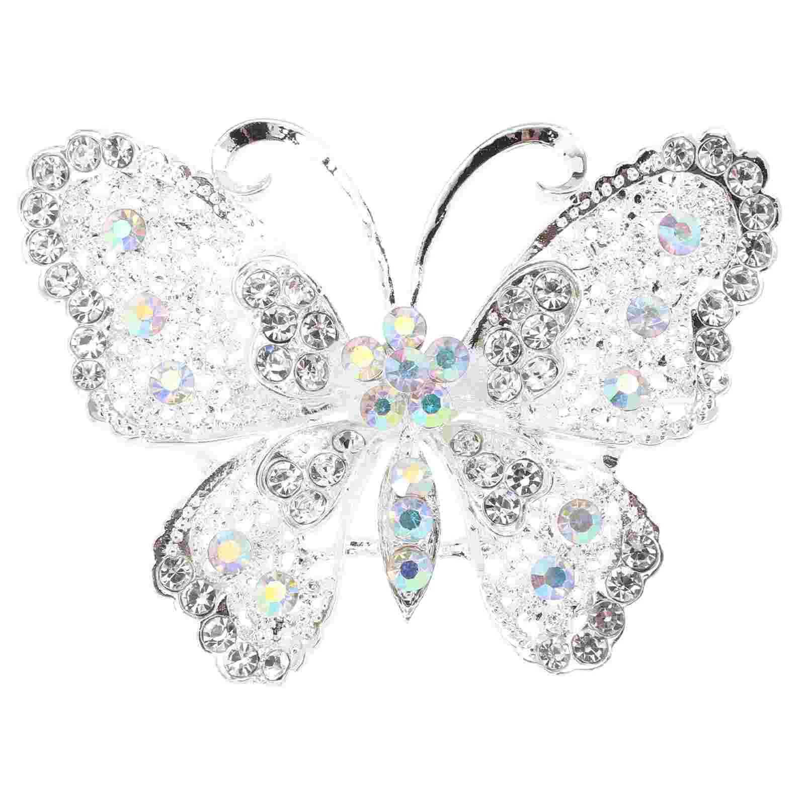 

Butterfly Brooch Brooches for Women's Clothing Clothes Luxury Woman Crystal Butterflies Brochers Ladies Jewel