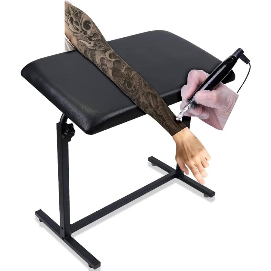 Support de repose-bras de tatouage réglable avec coussinet souple épais surdimensionné pour les séances de tatouage professionnelles, idéal pour les artistes tatoueurs
