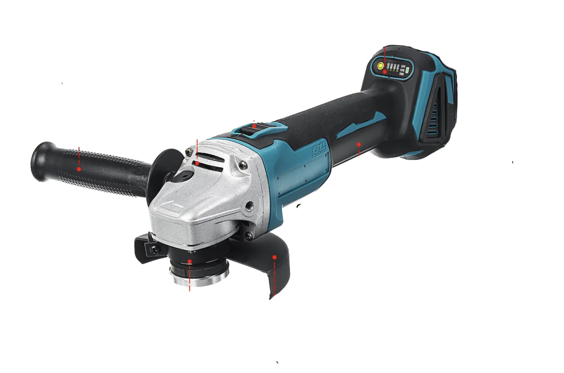 Brushless Wireless Electric Angle Grinder Recarregável Velocidade Grinding Máquina de Corte para Makita 18v Bateria 100 mm 20000rpm