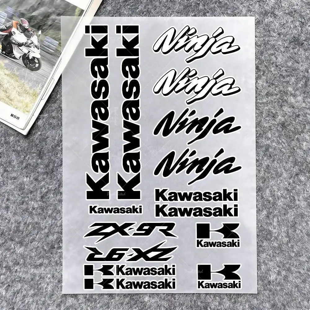 For Kawasaki Stickers Moto Sticker Auto Body Bumper Windows Motorcycle Laptop Walls Vinyl Decal Car Tuning Accessories
