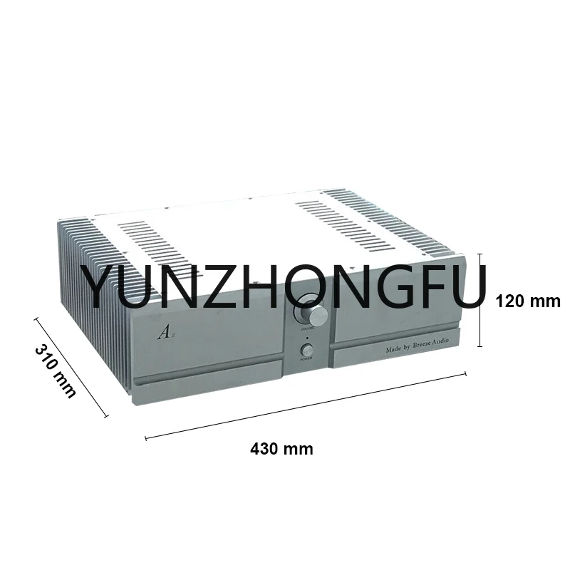 Aluminum Case Class A Power Amplifier Chassis Electronic Instrument Enclosure BZ4312A2 Double Radiator