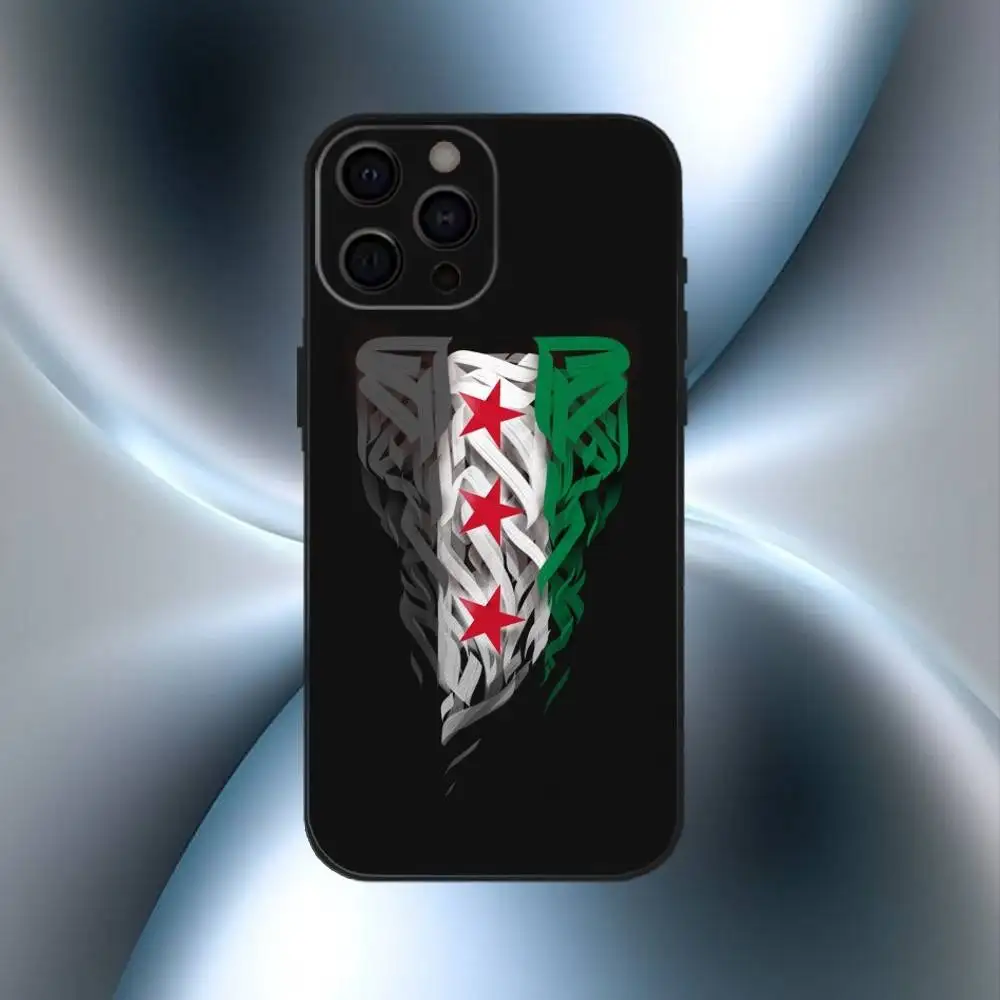 Ahmed al-Sharaa S-Syrian Flag Phone Case For iPhone17,16,15,14,13,12,11 Plus,Pro Max Soft Black Cover