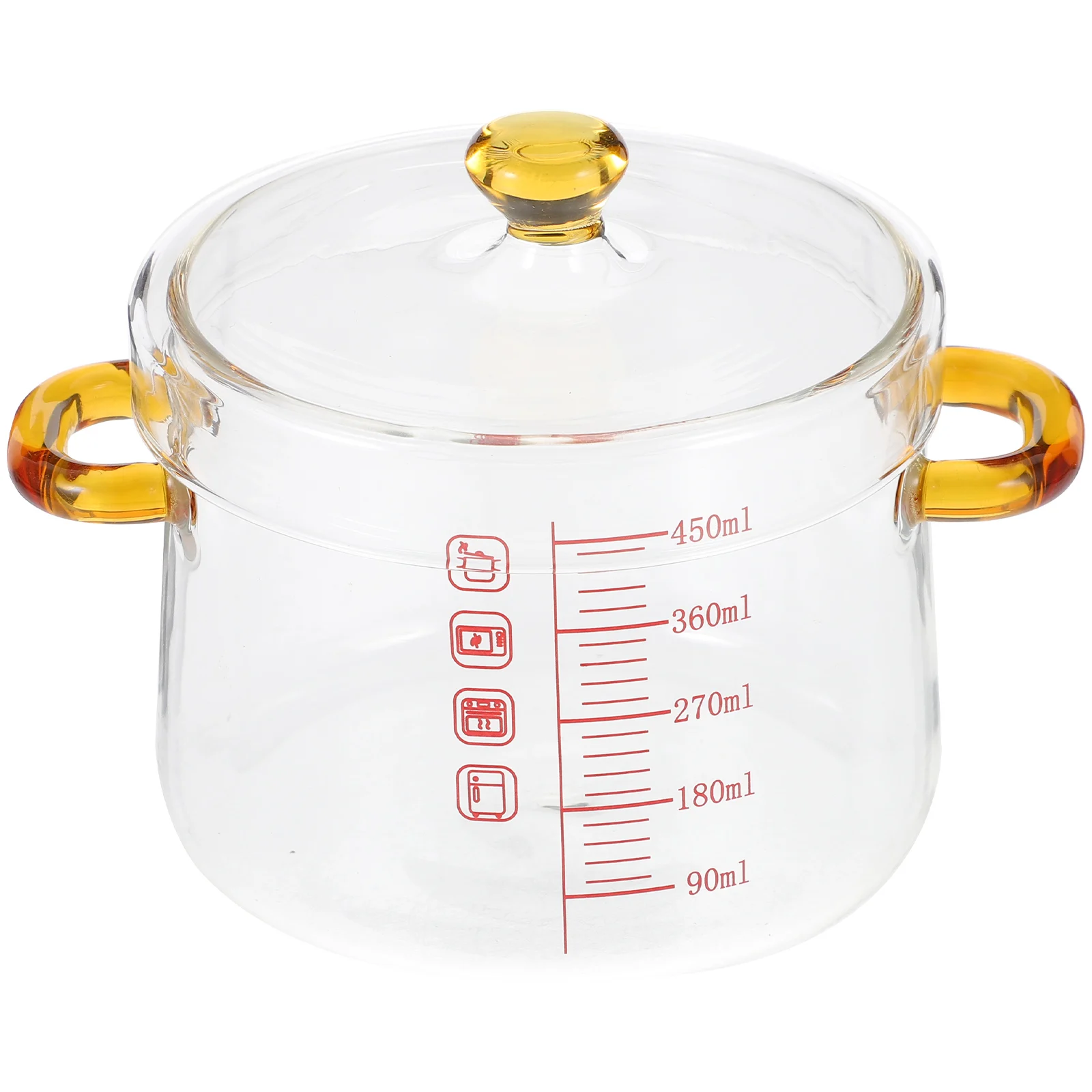 

Double Eared Cooking Pot Stew Glass Steamed Egg Bowl High Small Glass Borosilicate Clear Stew Pot Soup Cooking For Kitchen