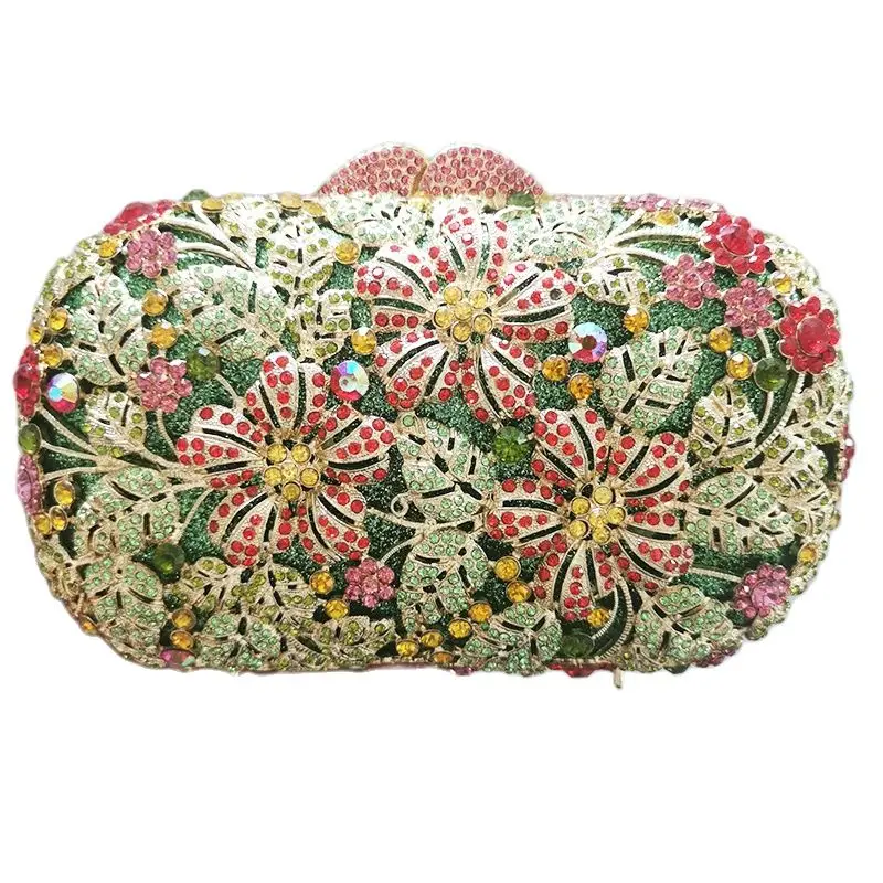 

Yellow/Red/Pink Diamond Green Evening Purse Luxury WHTUOHENG Lady Rhinestone Cocktail Party Handbags Women Wedding Dinner Bags