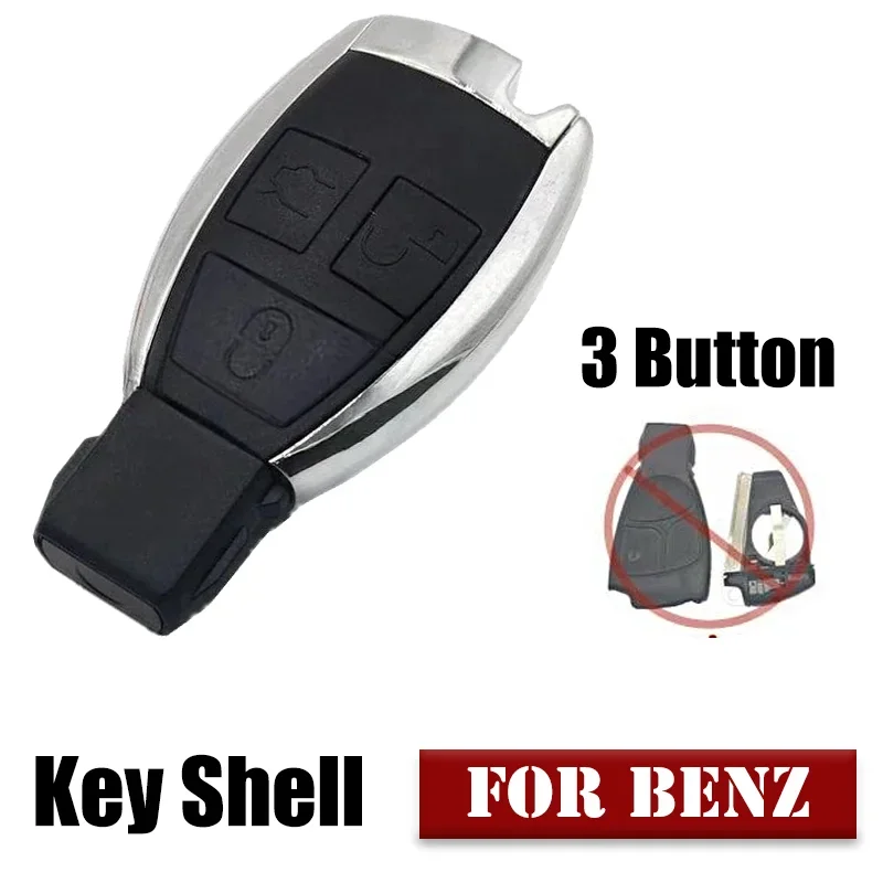 1 Pcs 3 Button Replacement ABS Car Key Shell Cover With Blade For Mercedes-Benz C E G S R CL CLK CLS AMG SLK