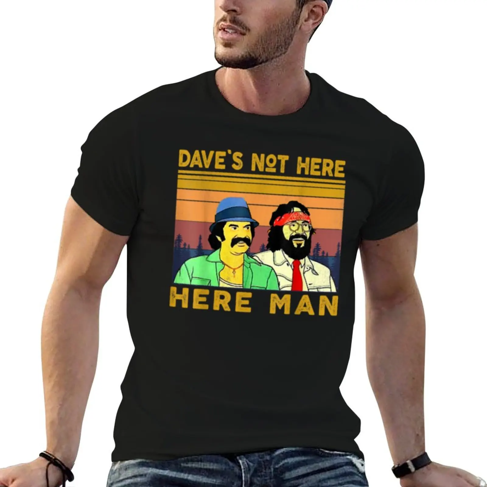 

Vintage Dave Not Here Here Man, Funny Retro Costume T-Shirt t shirts designer t shirt for man T-Shirt