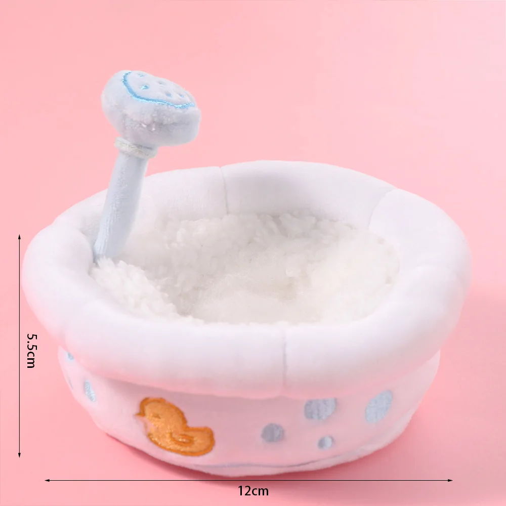 Photo Props Scene Props Cotton Bathtub Small Furniture Desktop Decor Sleeping Bag Cartoon Ornament 10cm Bathtub Accessories