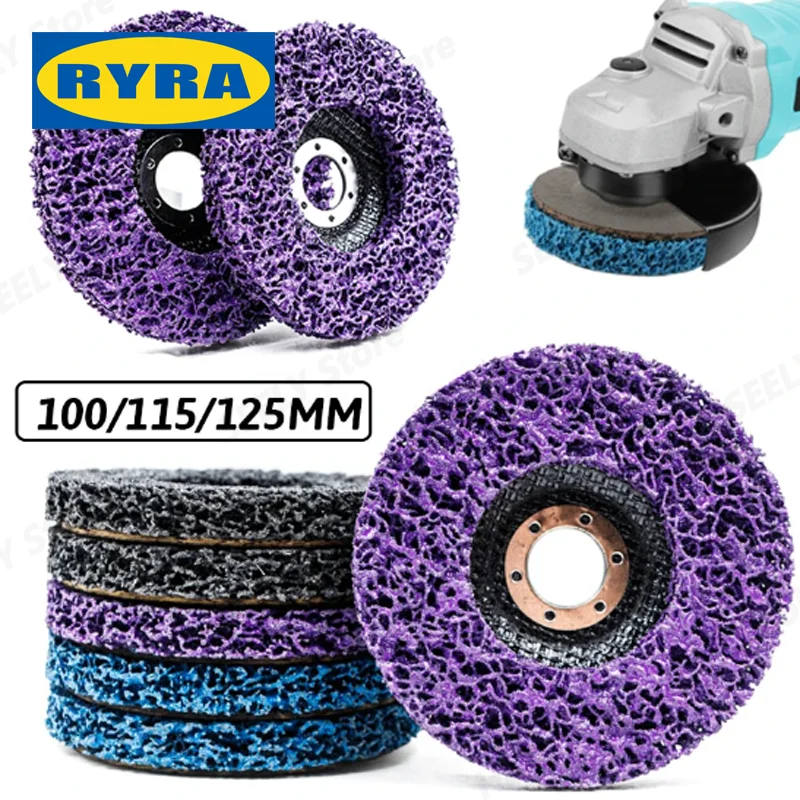 New Poly Strip Disc Abrasive Wheel Paint Rust Remover Clean Grinding Wheel 100/115/125mm Angle Grinder Coral Disc Polishing Disc