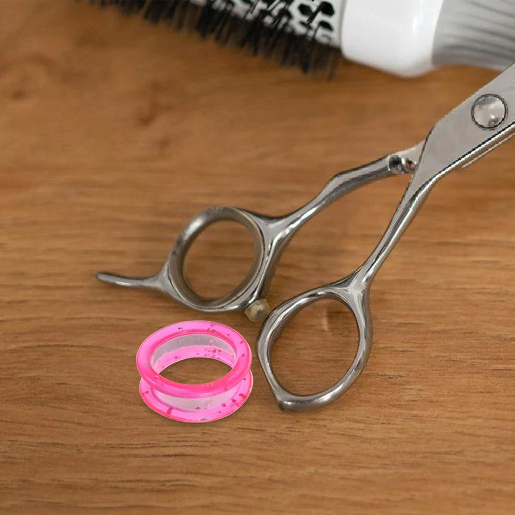 

20pcs Hairdressing Scissors Finger Protector Silicone Thumb Grips Pets Grooming Shear Inserts Barber Cutting