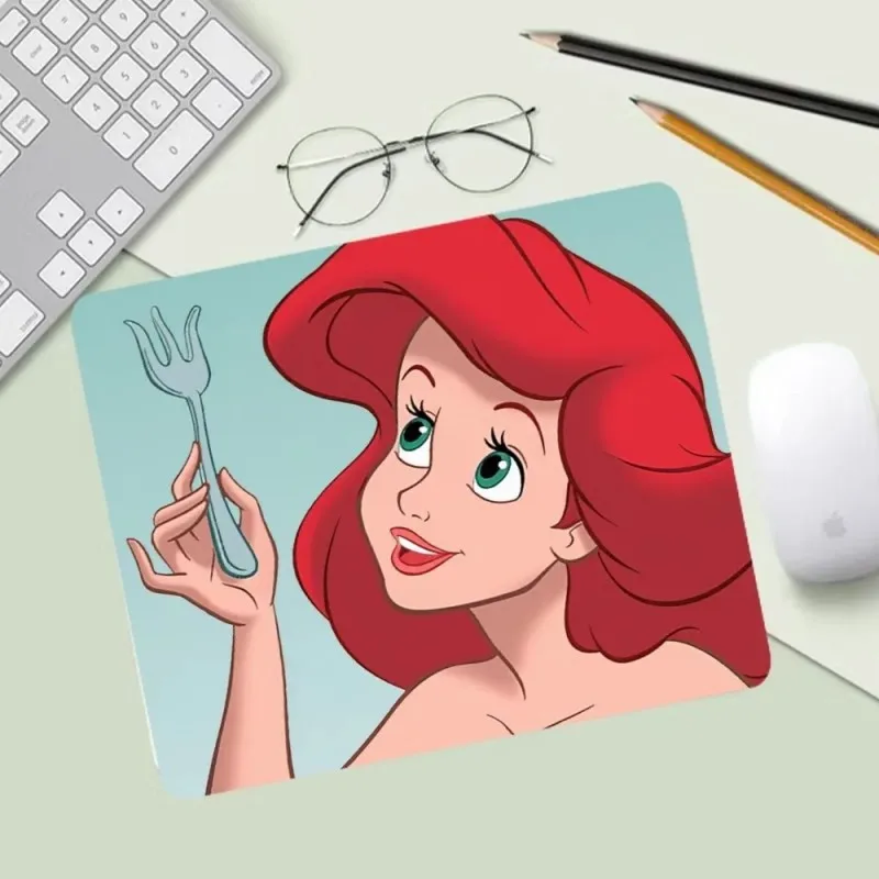 MINISO Disney The Little Mermaid Ariel Princess Mousepad Computer Desk Mat Table Keyboard Pad Laptop Cushion Non-slip Deskpad