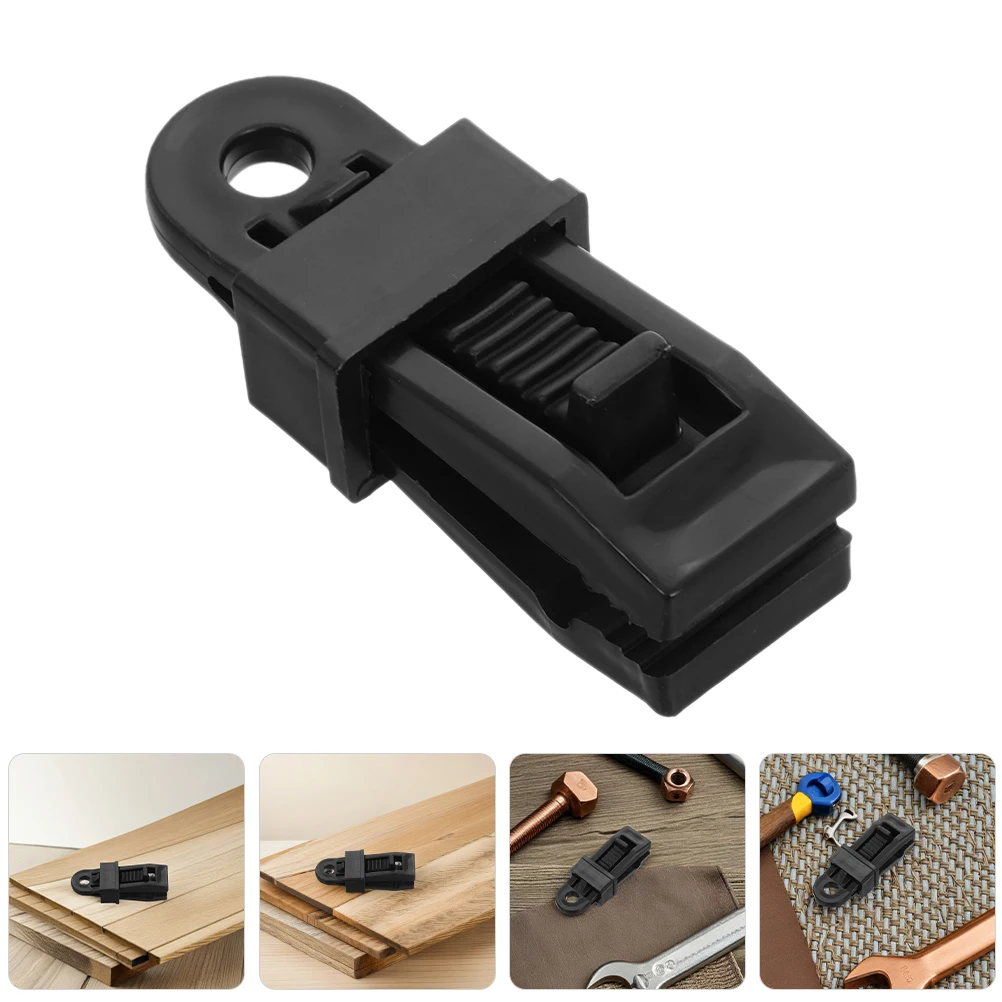 

50 Pcs Tent Clips Heavy Duty Windproof Fasteners Large Design Outdoor Camping Tarp Hooks Plastic Material Detachable Groundsheet