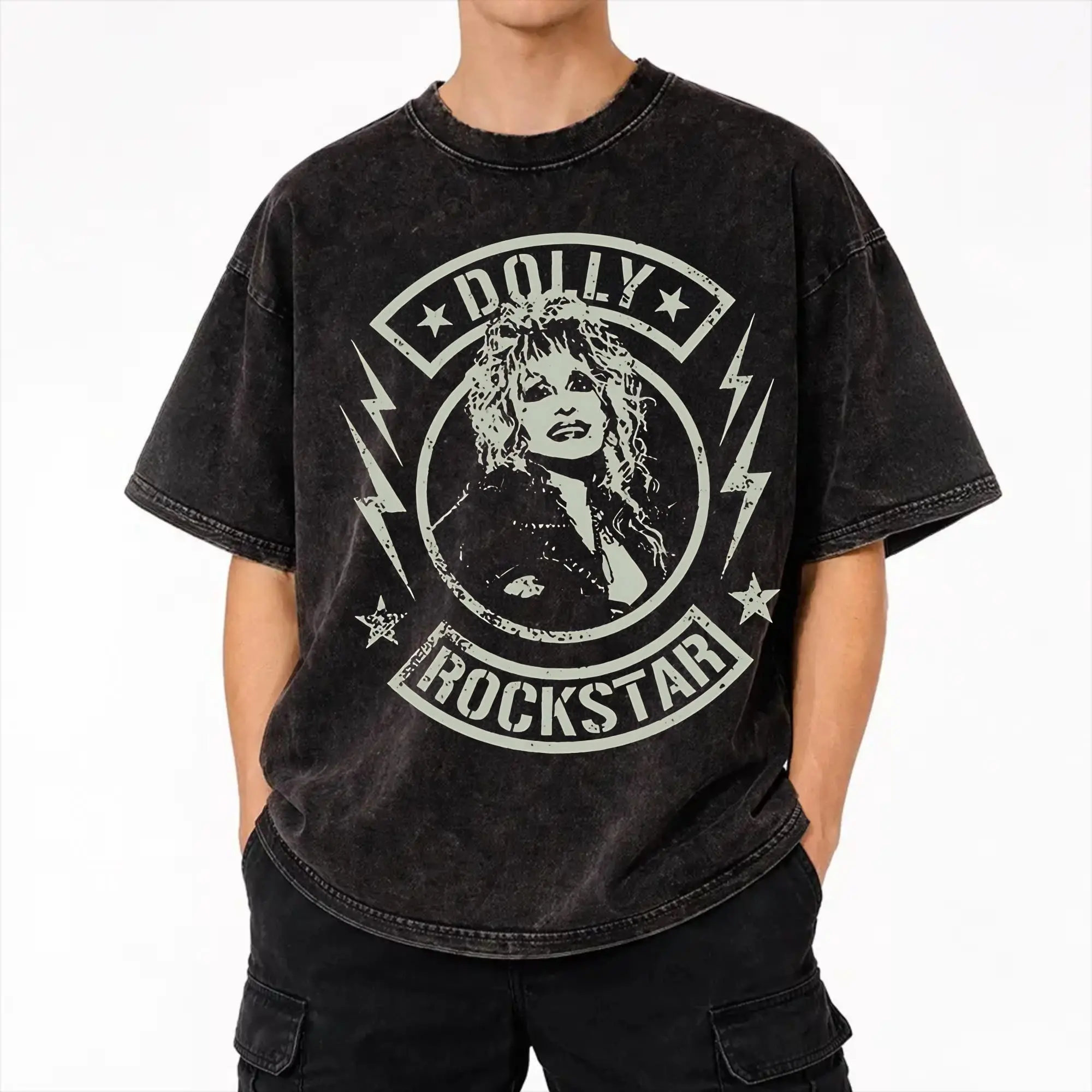 Summer RIP Dolly Parton Washed Shirt Merch Oversize T-Shirts  for Men Women Tee Shirt
