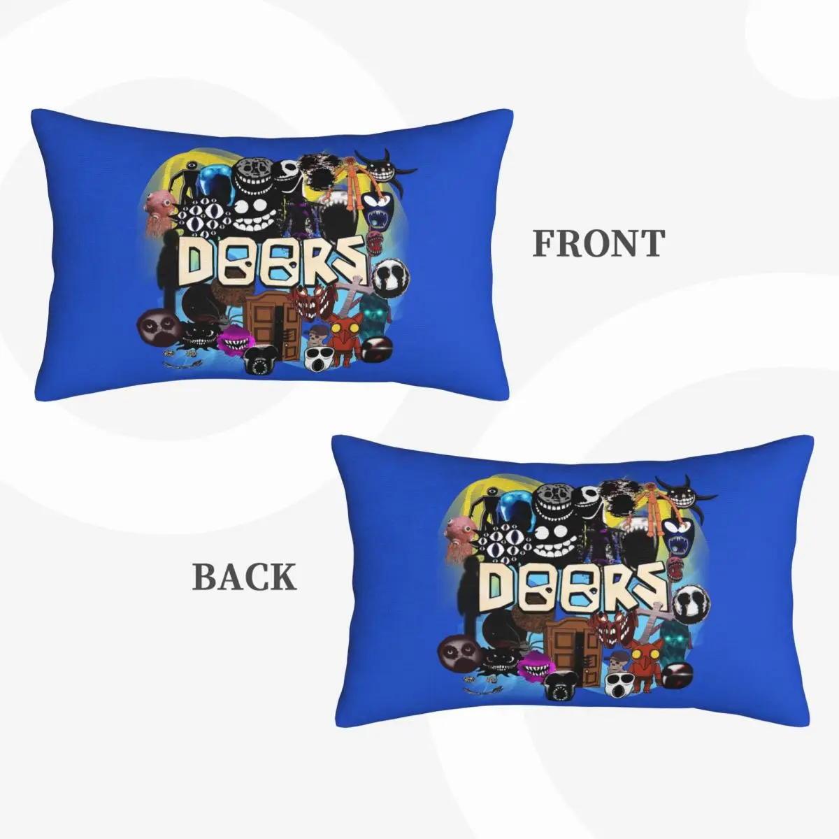 Doors All The Entities New Doors Game Update Rectangle Pillowcase Cushion Cover Decorative Bedroom Bed Home Comfort Throw Pillow