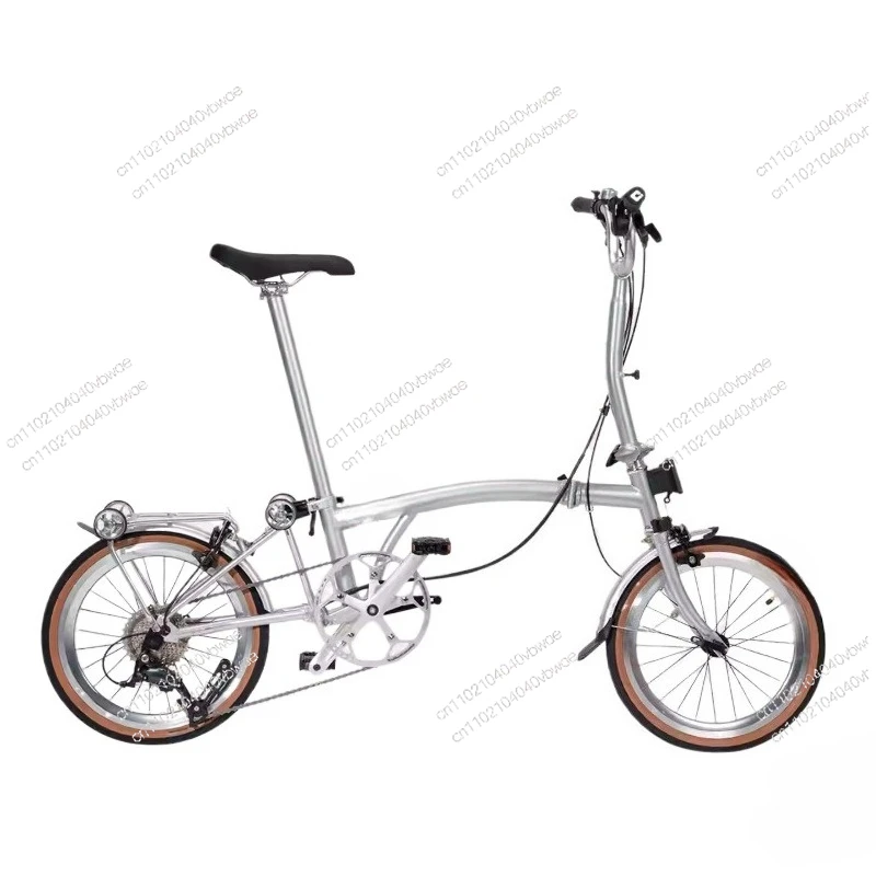 

16 inch 9 speed three folding adult ultra light portable urban retro cloth folding bicycle