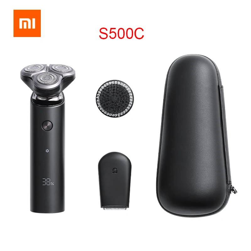 

Xiaomi Mijia Electric Shaver S500 S500C 3 Head Flex Razor Dry Wet Shaving Washable Portable Beard Trimmer Face Cleansing 3 In 1