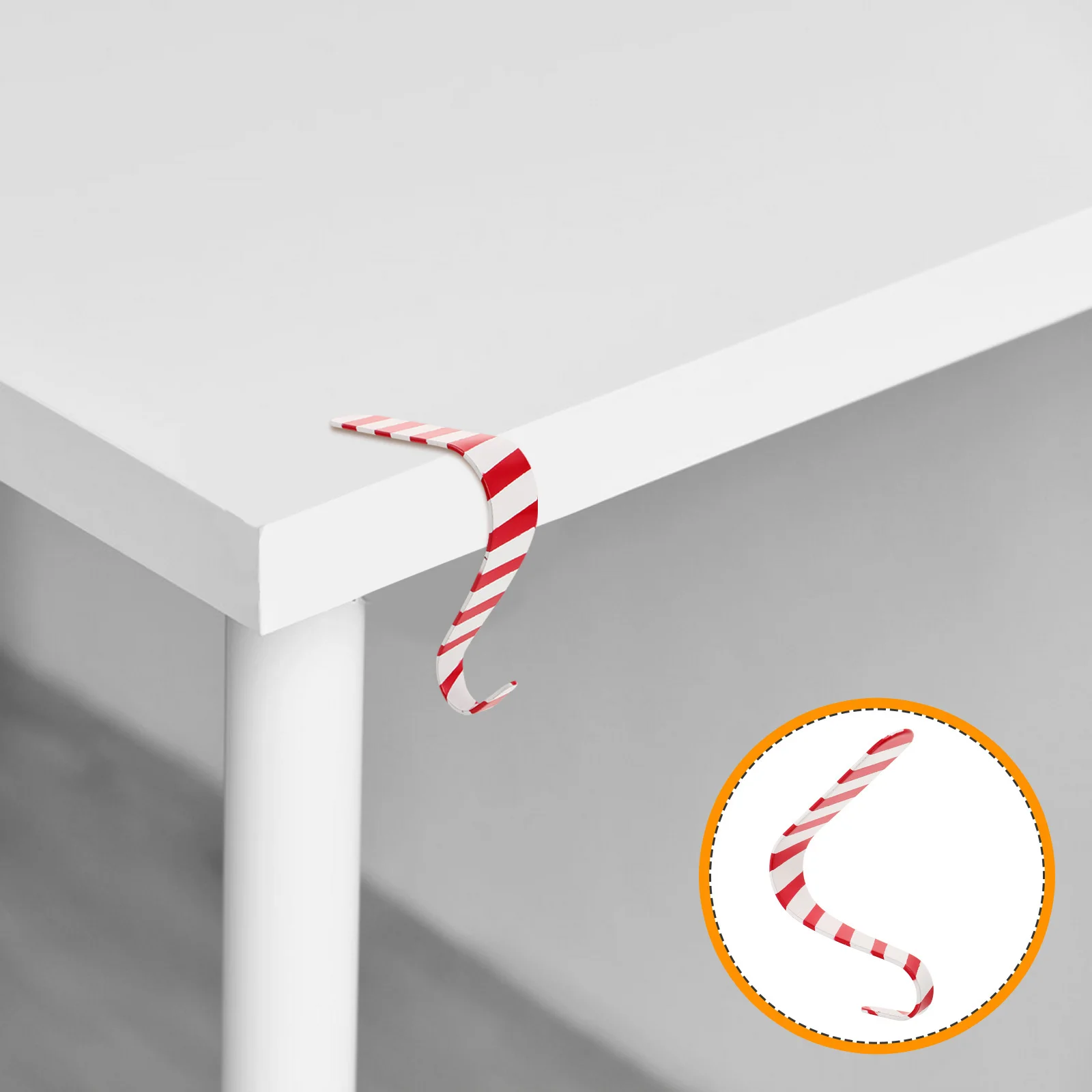 

Striped Metal Christmas Stocking Hook Fireplace Hanger Xmas Party Decor Mantle Ornaments Stockings Hook Xmas Party Decor