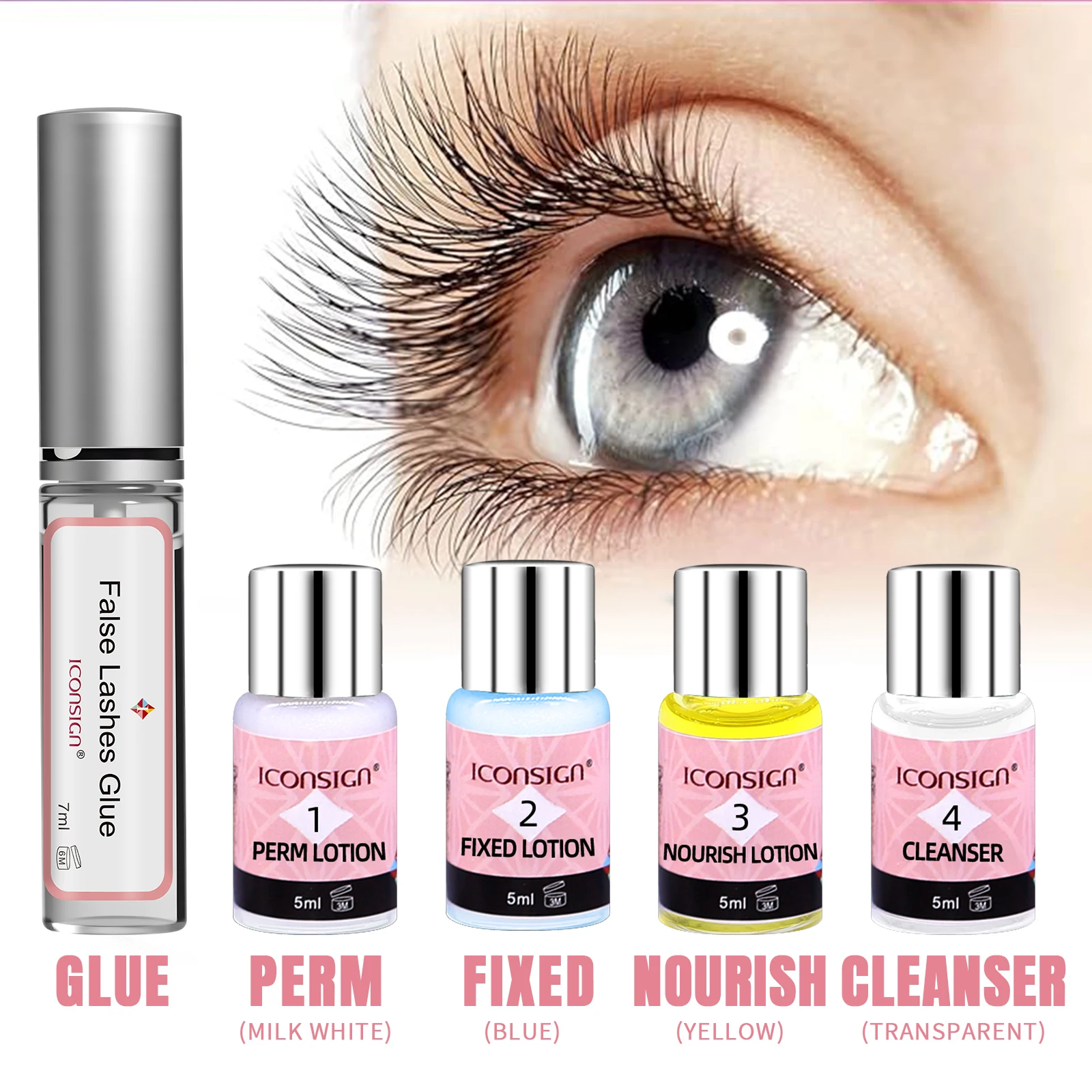 Wimpernlift-Set und Tönungsset, schwarzer Farbstoff, Pro-Wimperndauerwellen-Schnelllifting-Set, semi-permanent für 4–6 Wochen für Salon, Zuhause, Heimwerken, Braun, Kaffee